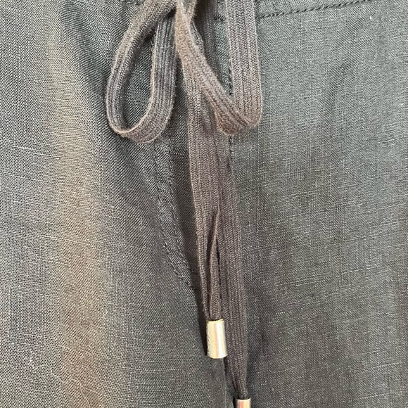 Tommy Bahama Linen Casual Wide Leg Drawstring Pant Size 4 - Picture 4 of 6